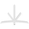 Ekena Millwork Alberta Architectural Grade PVC Gable Bracket, 72"W x 48"H x 4"D x 4"F, 16/12 Pitch GBP072X48X0404ALB00 - alternate 5
